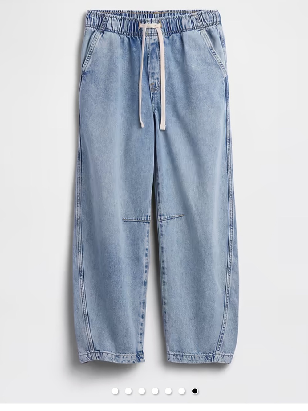 GAP Mid Rise SuperSoft Pull-On Barrel Jeans - NWOT - Picture 5 of 5